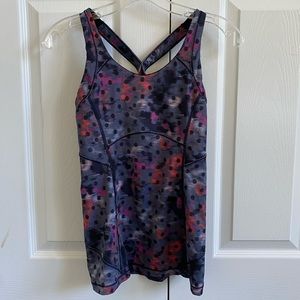 Lululemon tie dye printed racerback tank top